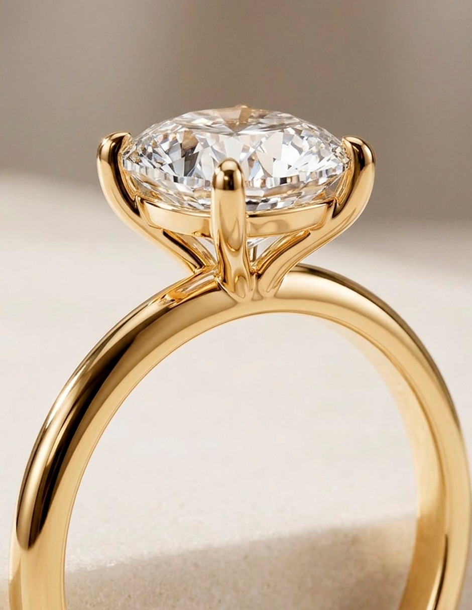 Anillo de compromiso de oro 18 k Amore Mio