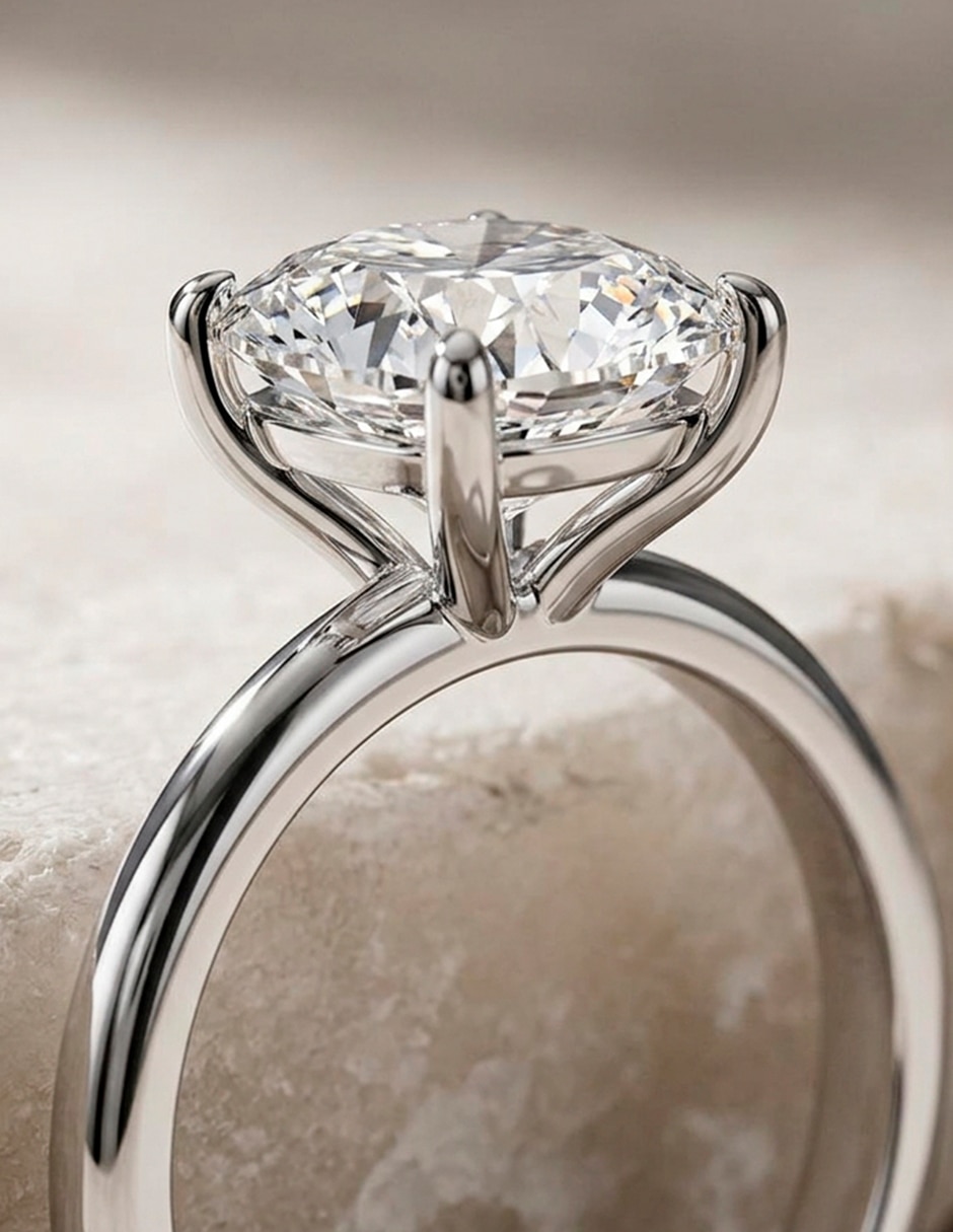 Anillo de compromiso de oro 14 k 7
