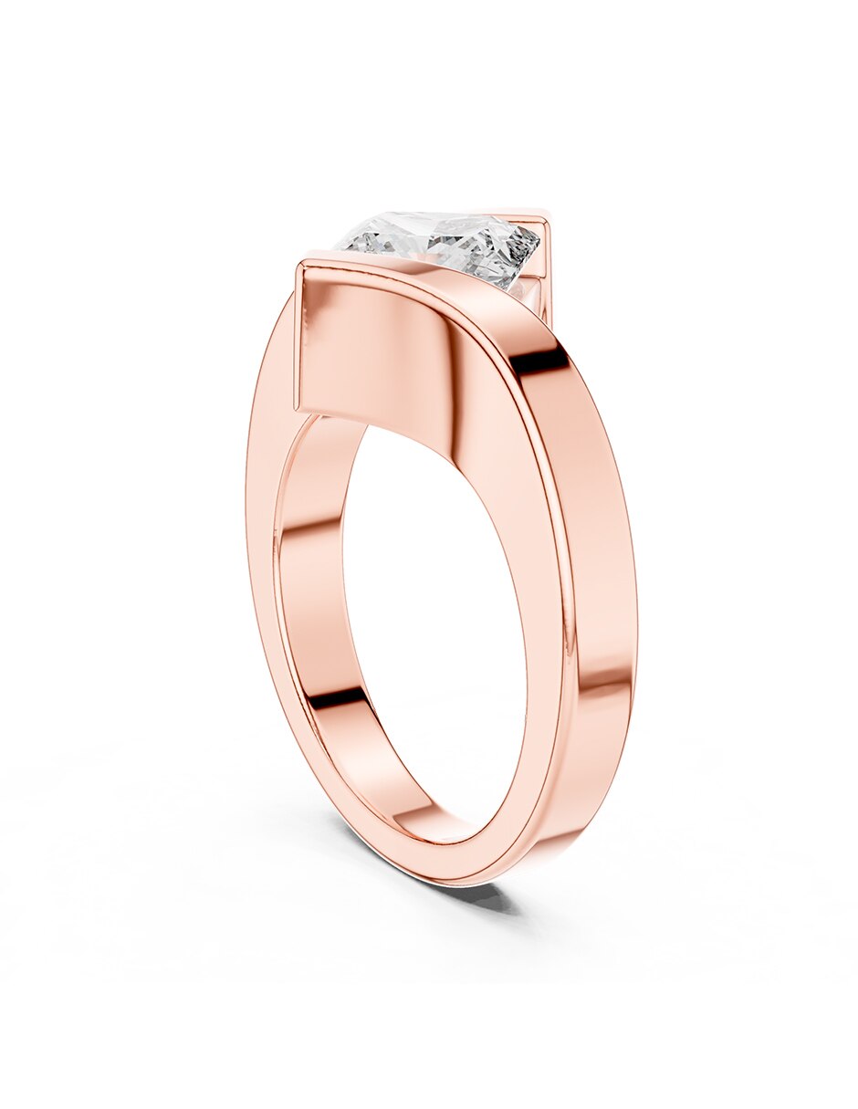 Anillo de compromiso de oro 18 k 3