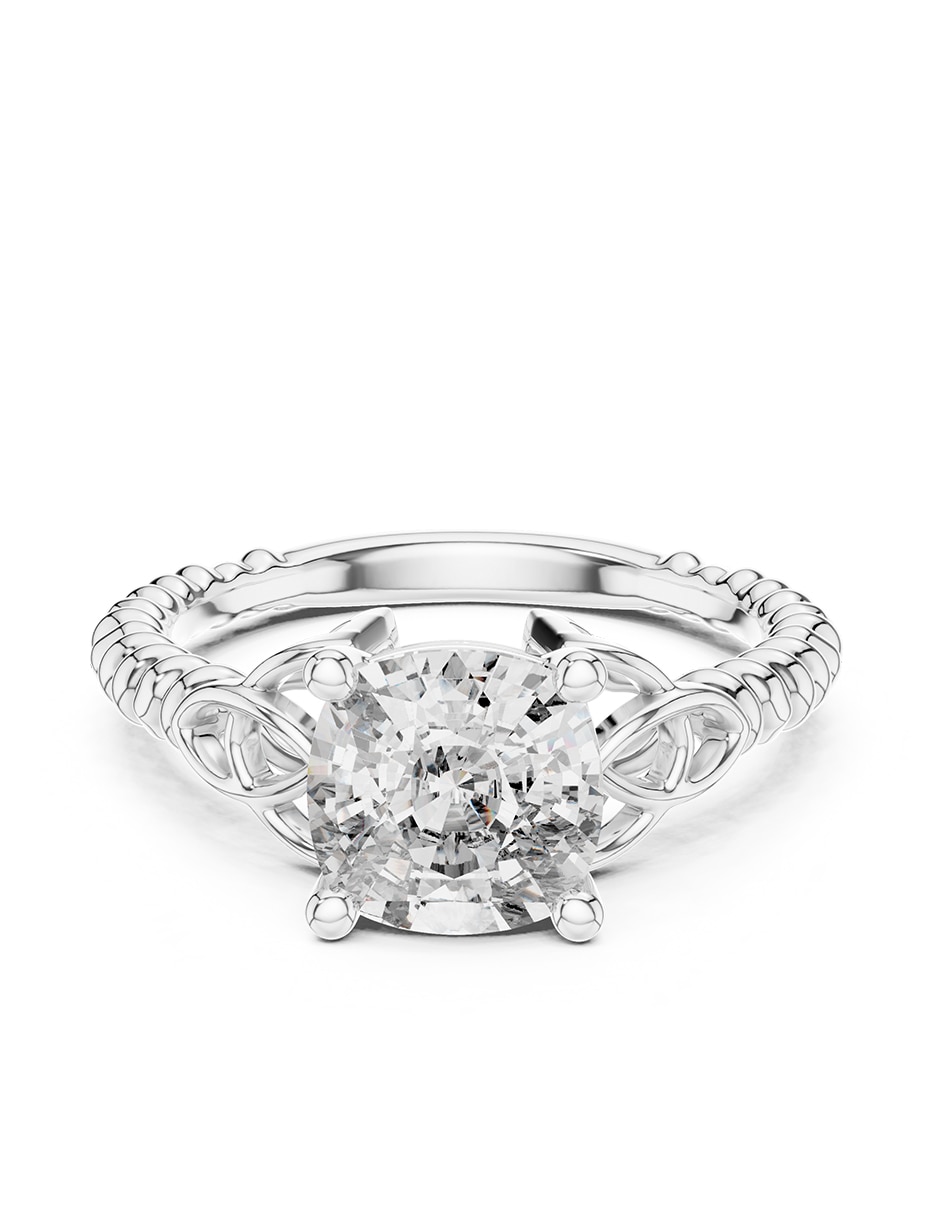 Anillo de compromiso de oro 14 k 1