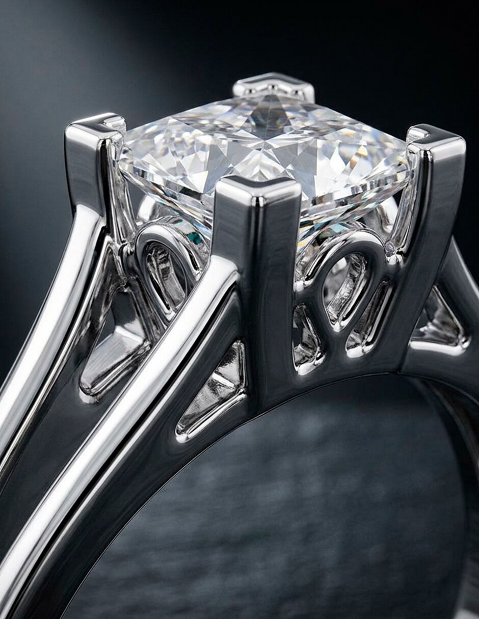 Anillo de compromiso de oro 9 k 9