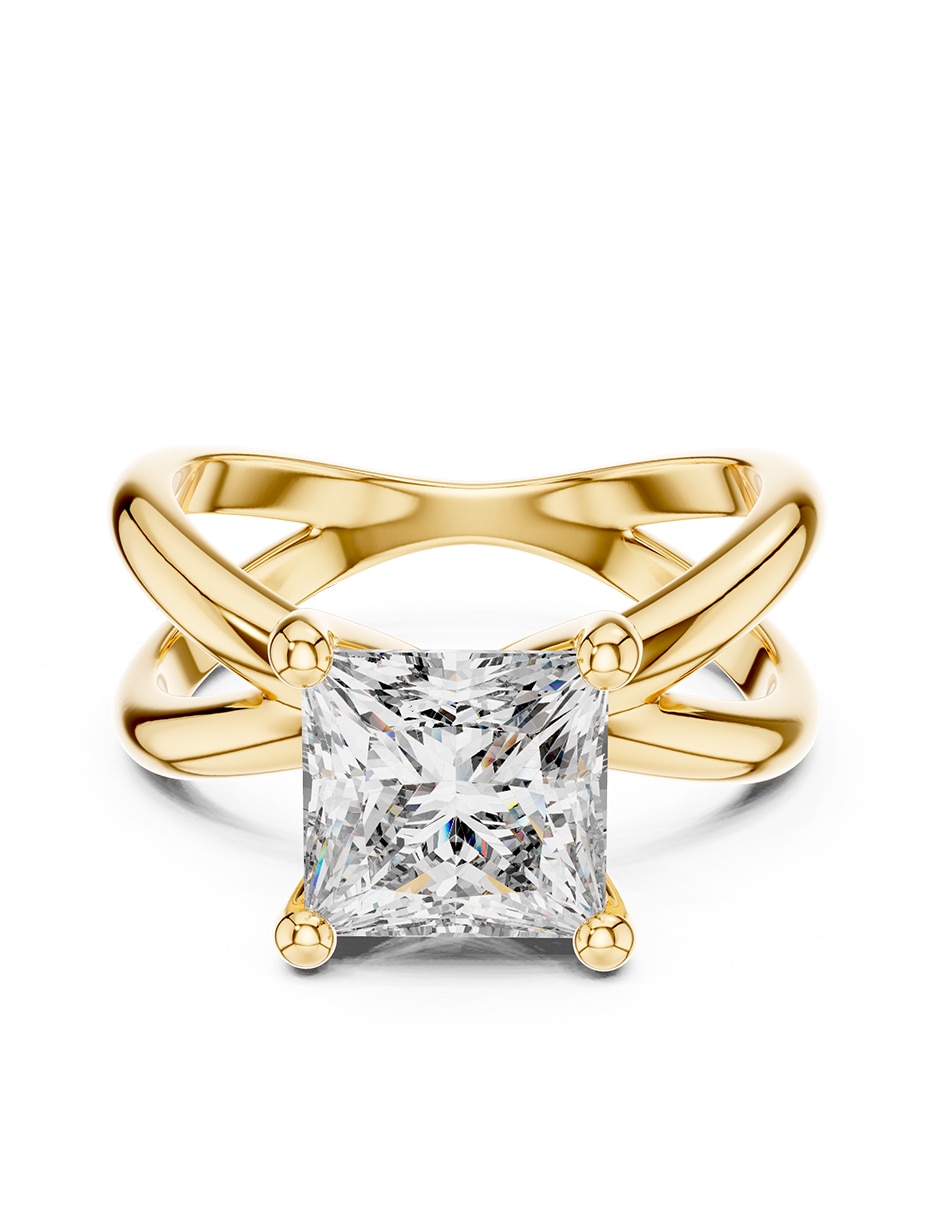 Anillo de compromiso de Oro 18 k Amore Mio! Diamante de laboratorio
