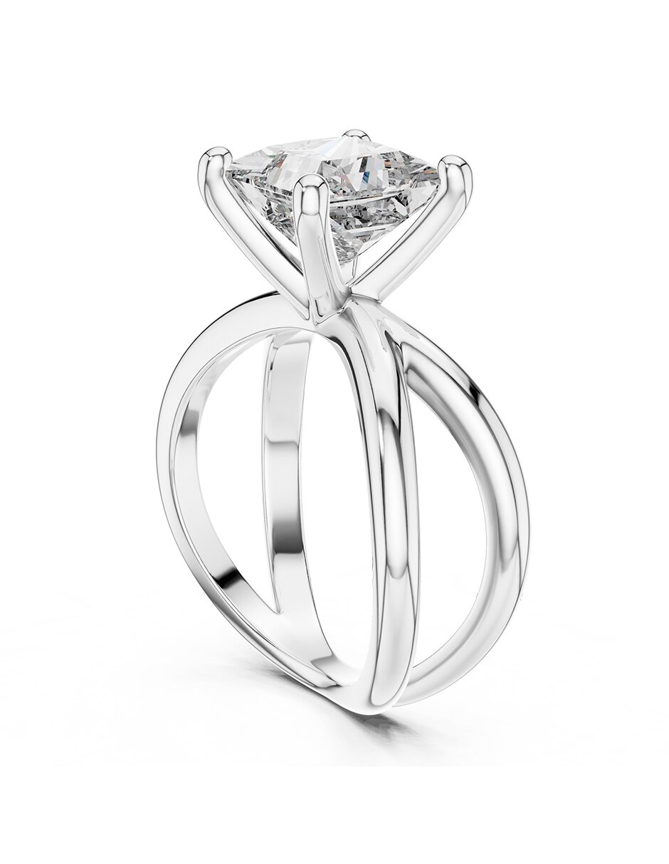 Anillo de compromiso de Oro 9 k Amore Mio! Diamante de laboratorio 5