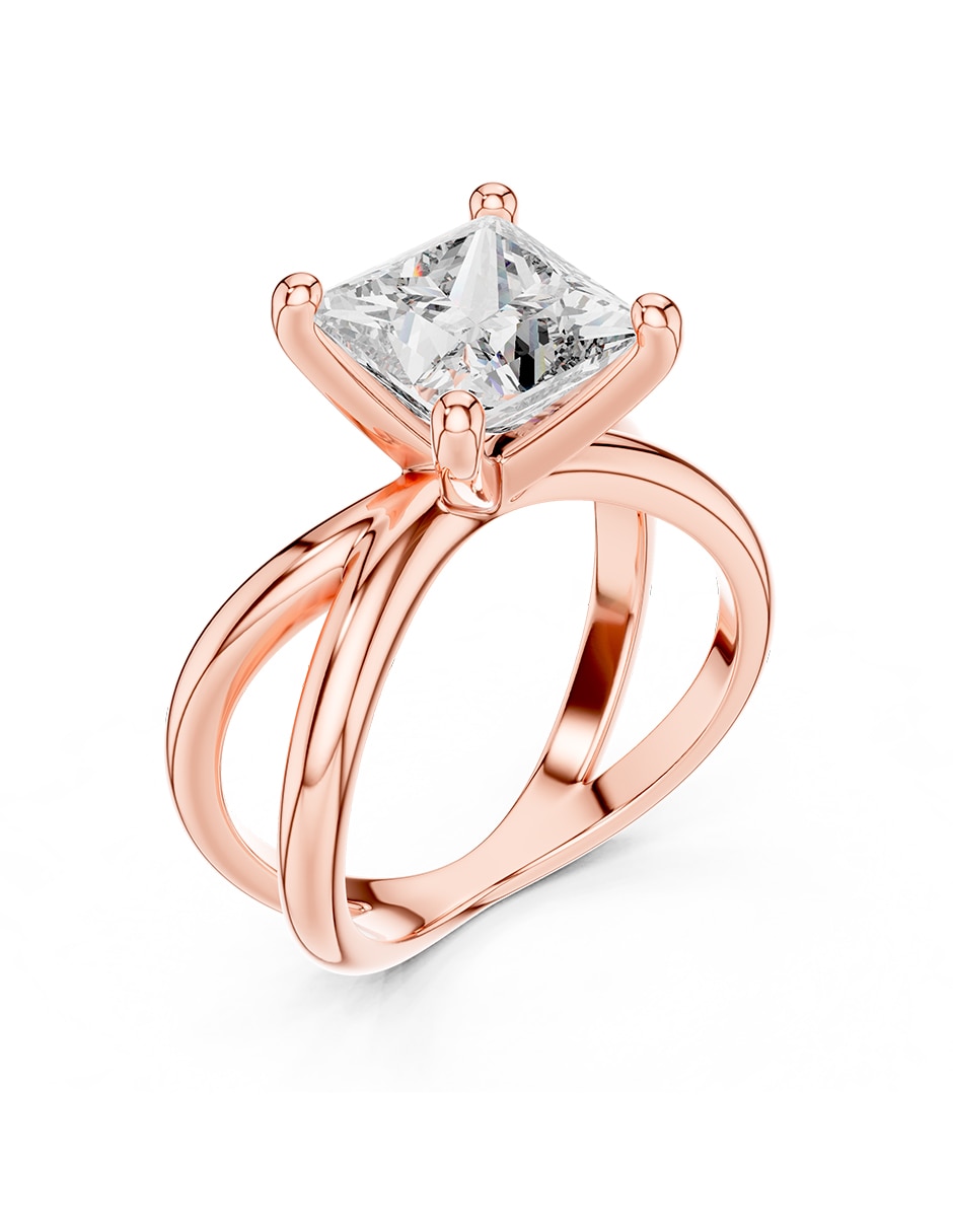 Anillo de compromiso de oro 9 k 2