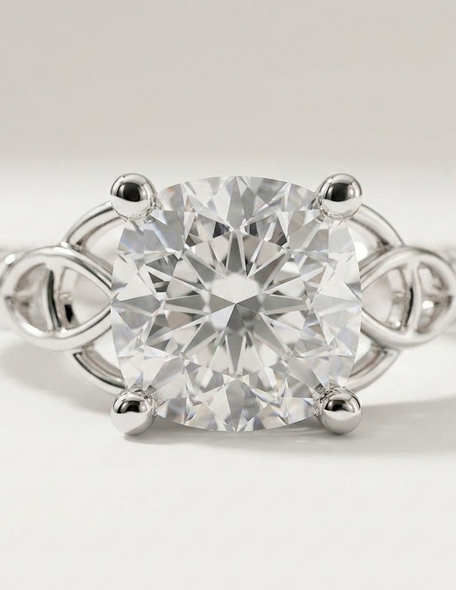 Anillo de compromiso de oro 9 k 6