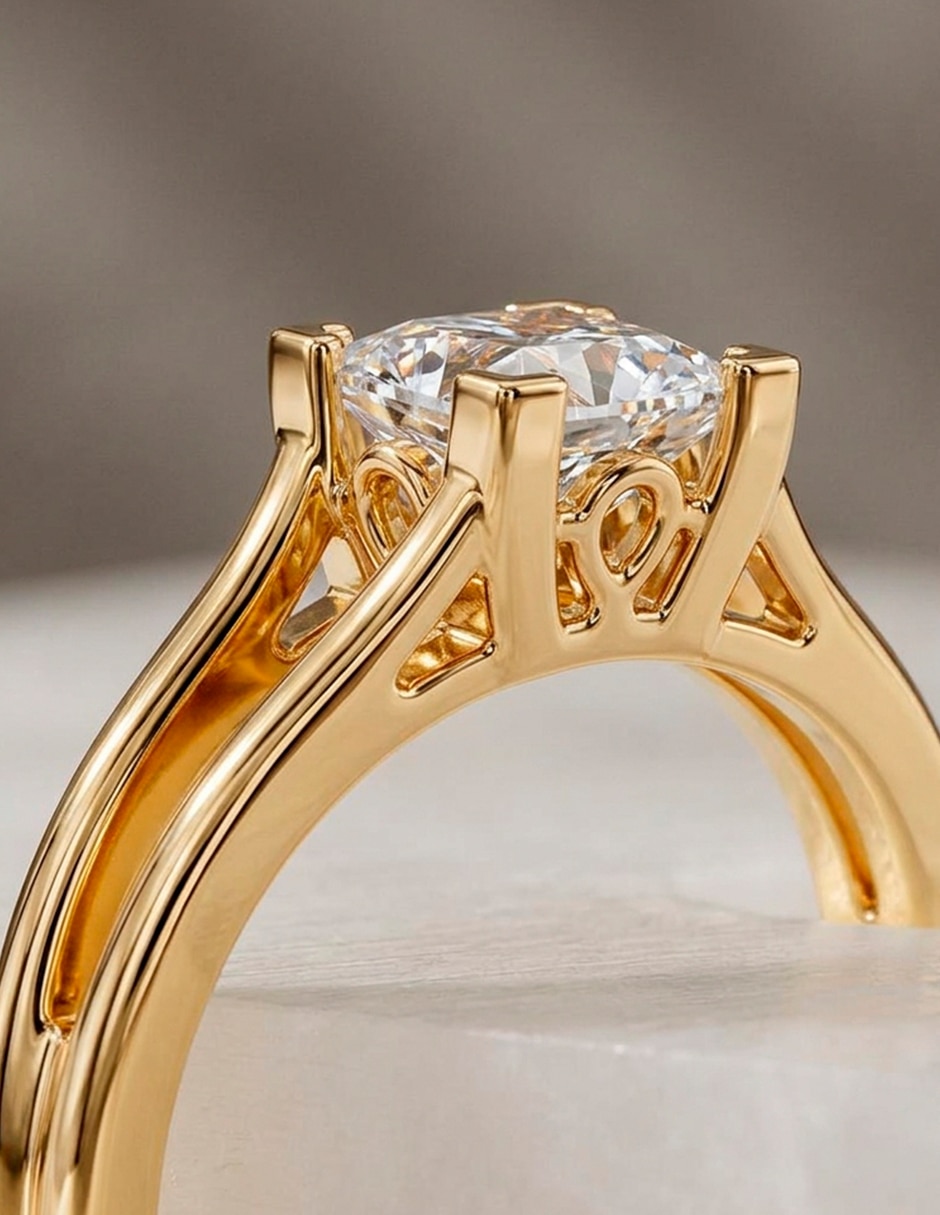 Anillo de compromiso de oro 9 k Amore Mio