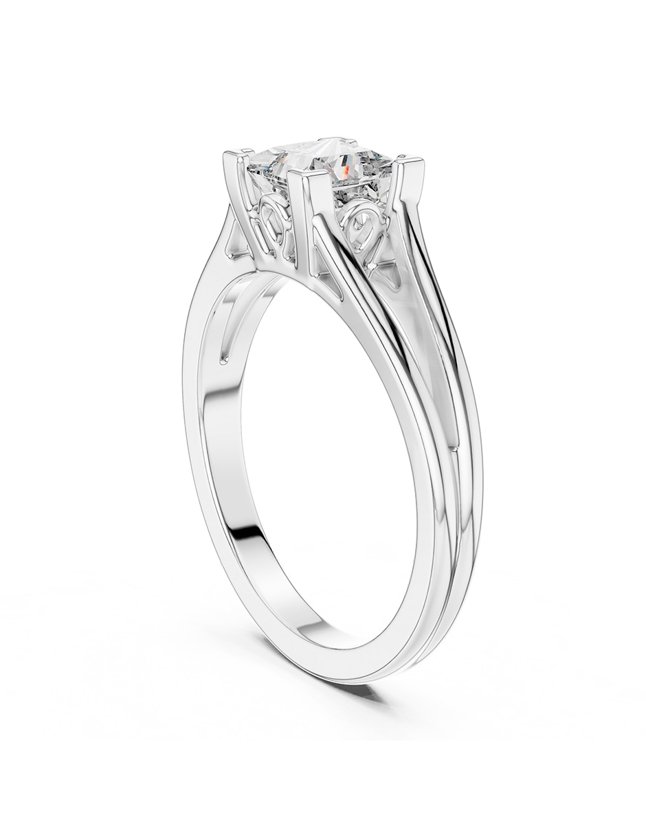 Anillo de compromiso de oro 14 k 3