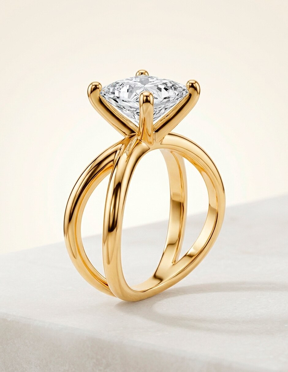 Anillo de compromiso de oro 9 k Amore Mio