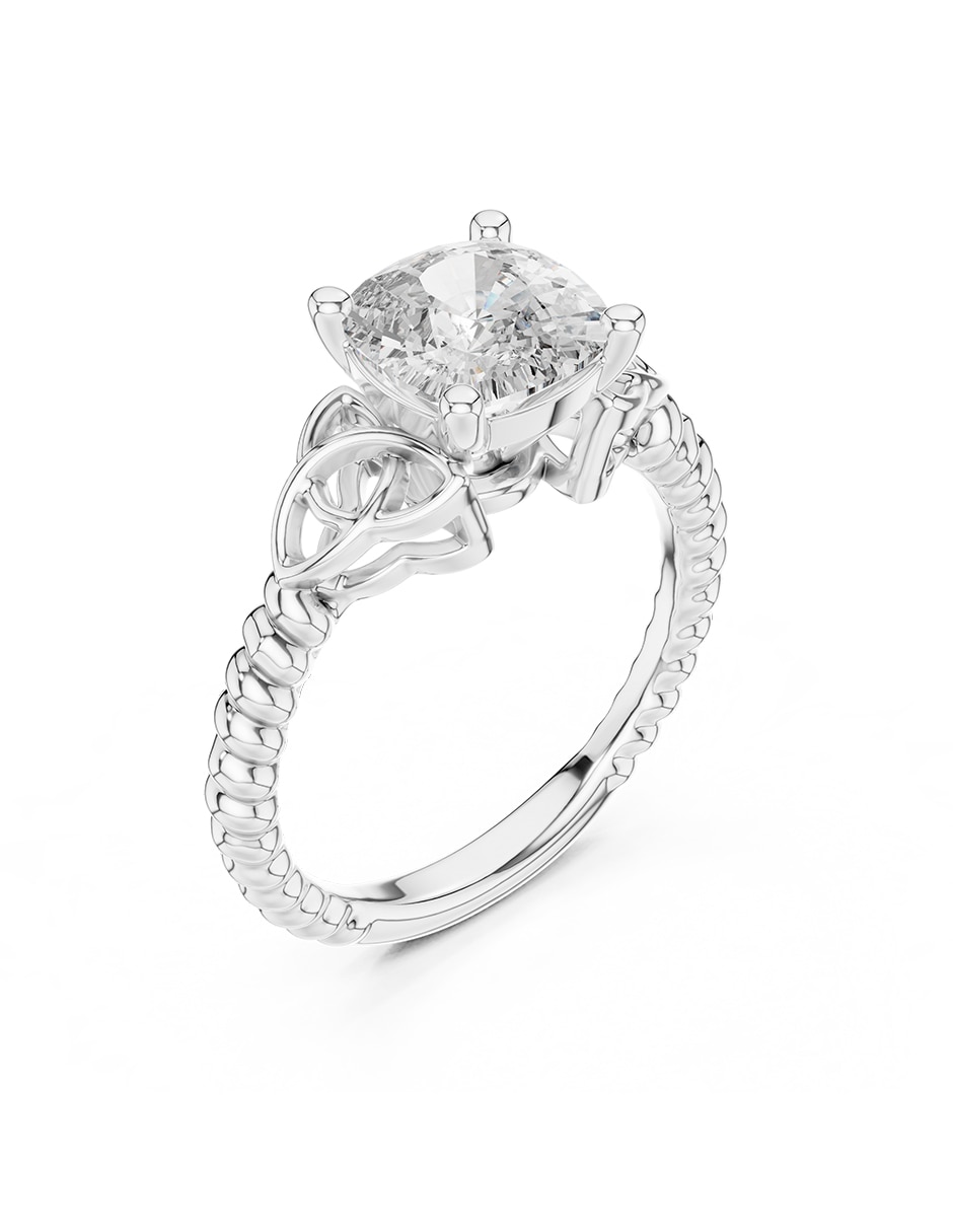 Anillo de compromiso de oro 14 k 2