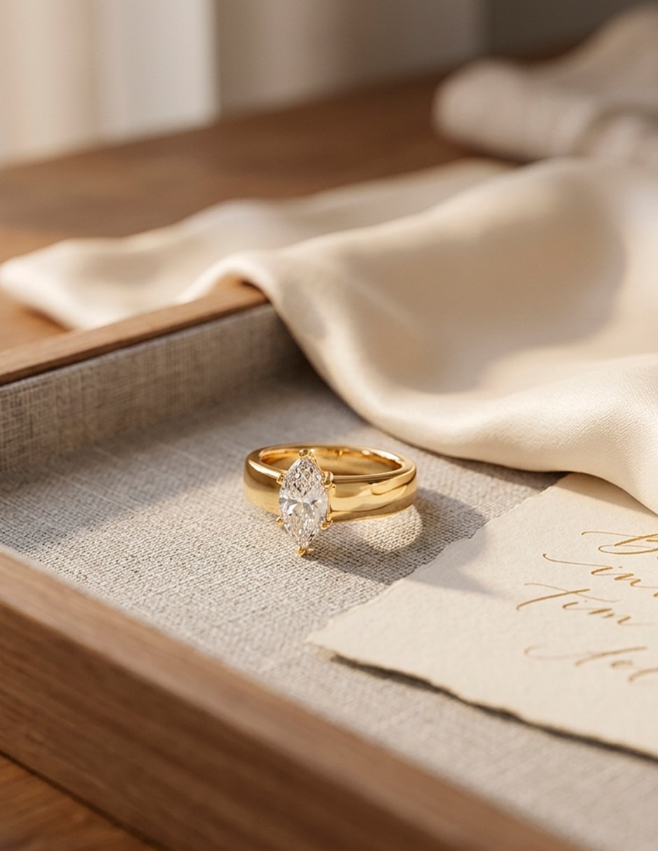 Anillo de compromiso de oro 9 k Amore Mio zirconia cúbica