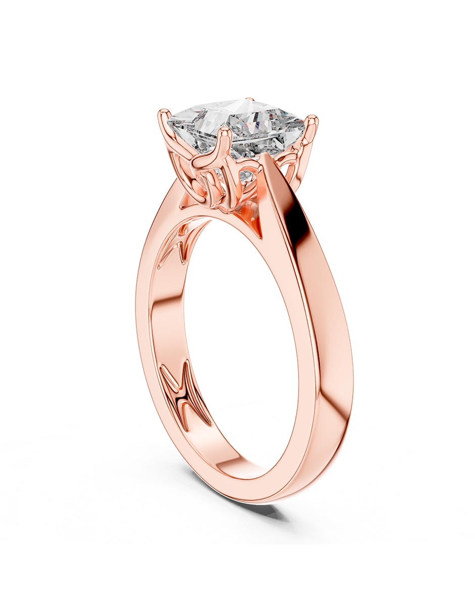 Anillo de compromiso de oro 14 k 4