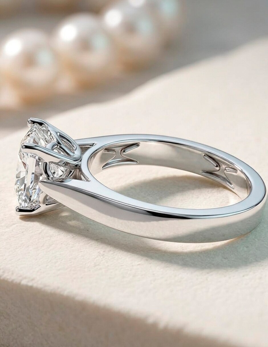 Anillo de compromiso de oro 18 k 9
