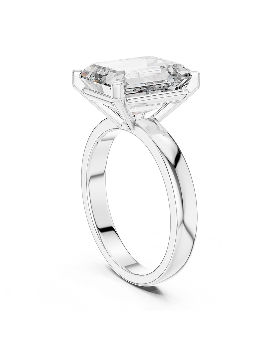 Anillo de compromiso de oro 9 k zirconia cúbica 3
