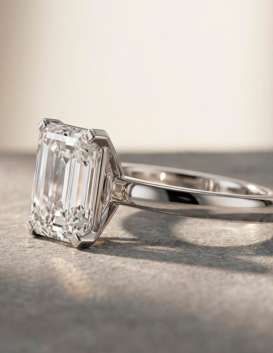 Anillo de compromiso de oro 9 k zirconia cúbica 6