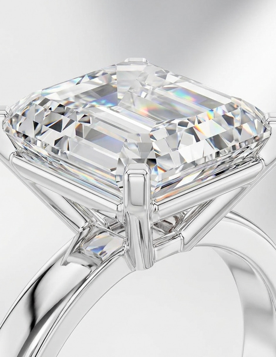Anillo de compromiso de oro 9 k zirconia cúbica 8