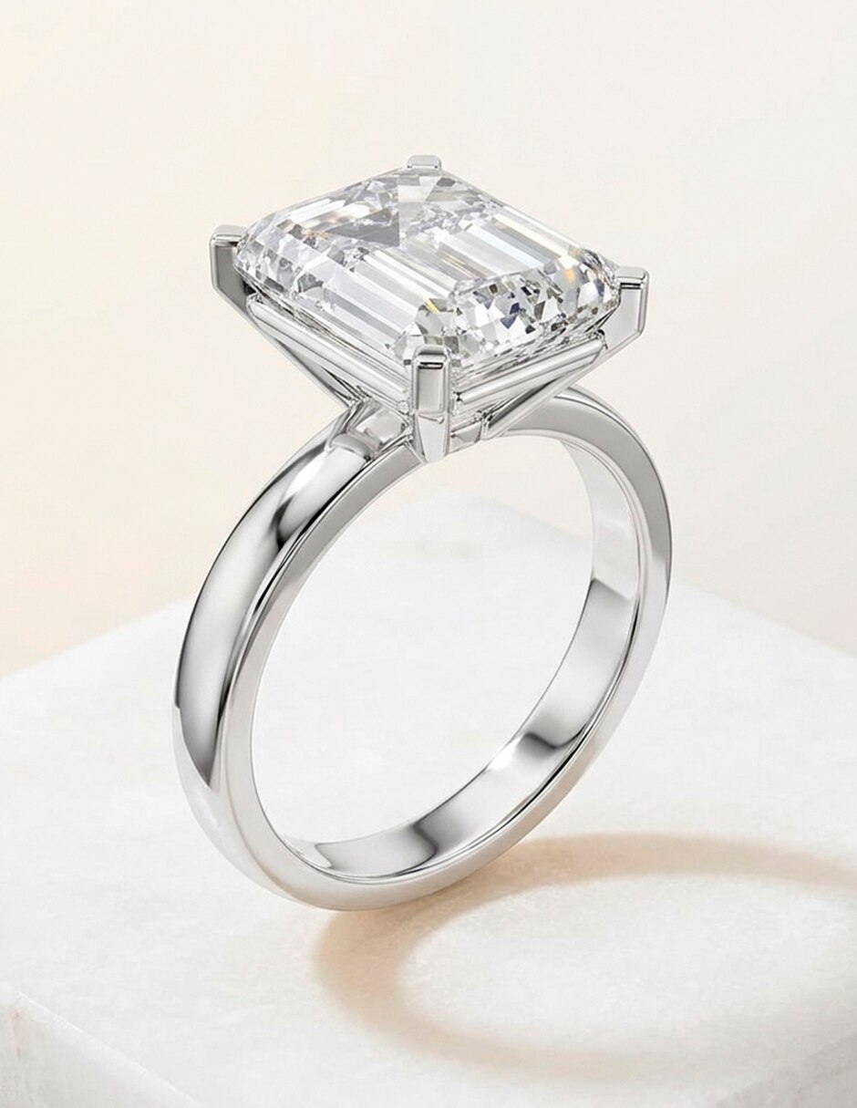 Anillo de compromiso de oro 9 k zirconia cúbica 9