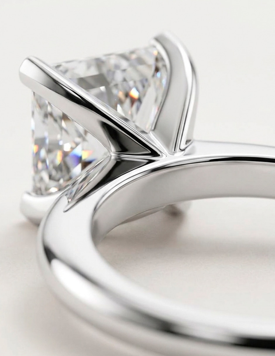 Anillo de compromiso de oro 18 k 9