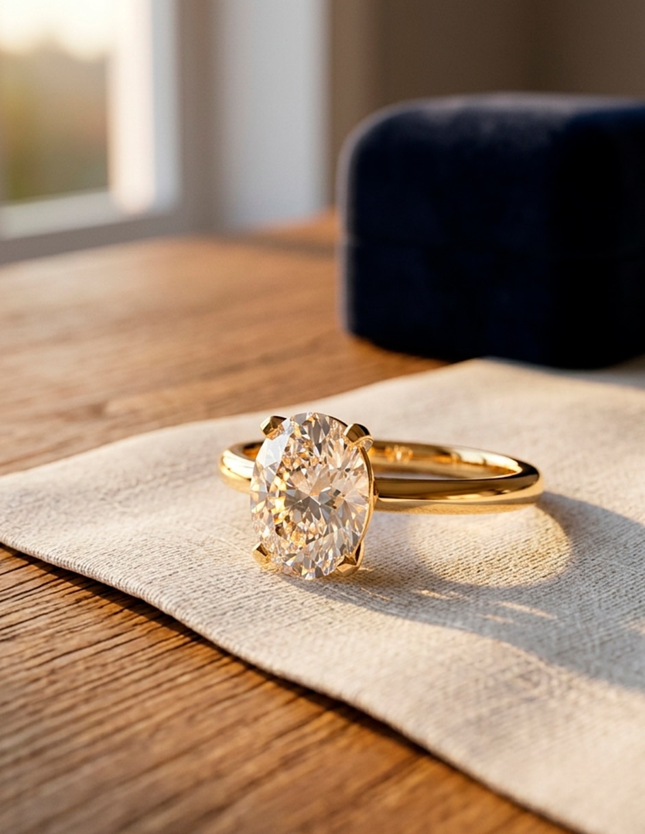 Anillo de compromiso de oro 9 k amore mio zirconia cúbica