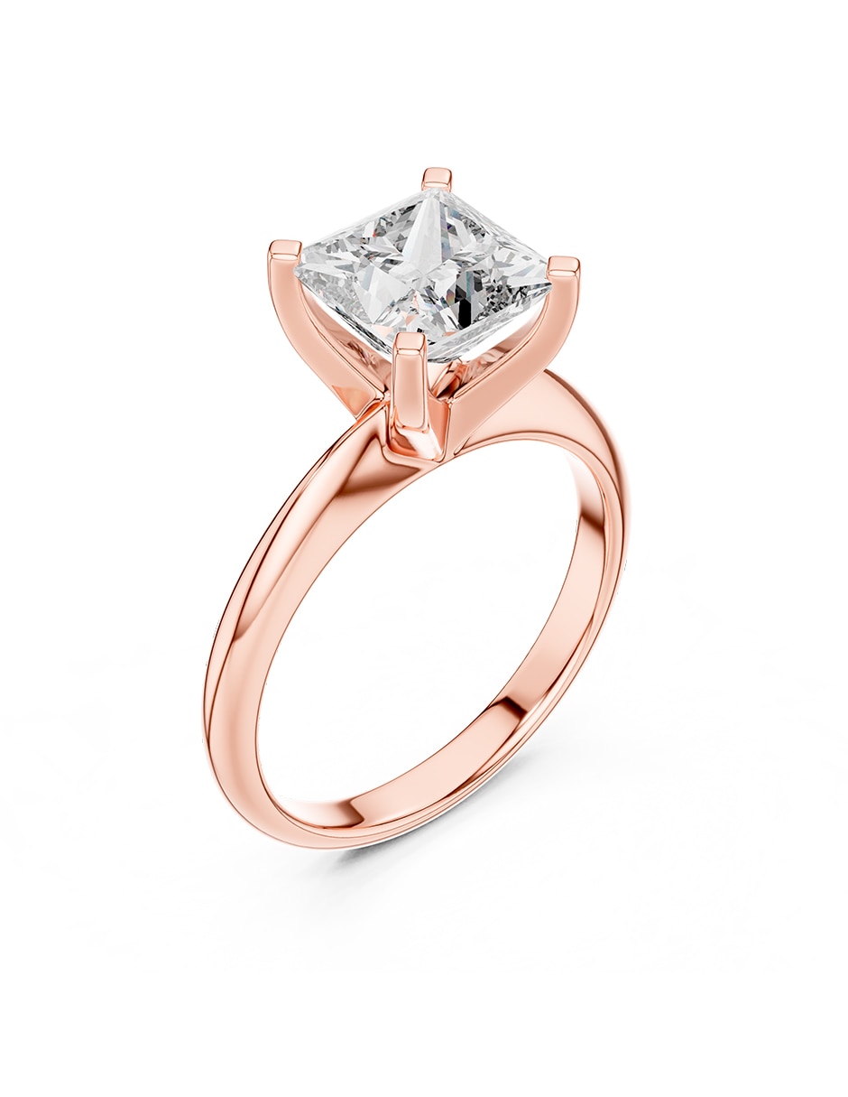 Anillo de compromiso de oro 14 k 2