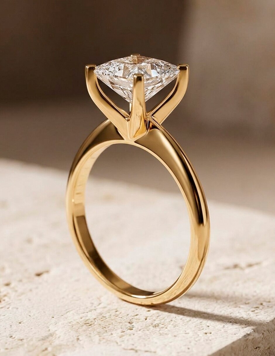 Anillo de compromiso de oro 9 k Amore Mio
