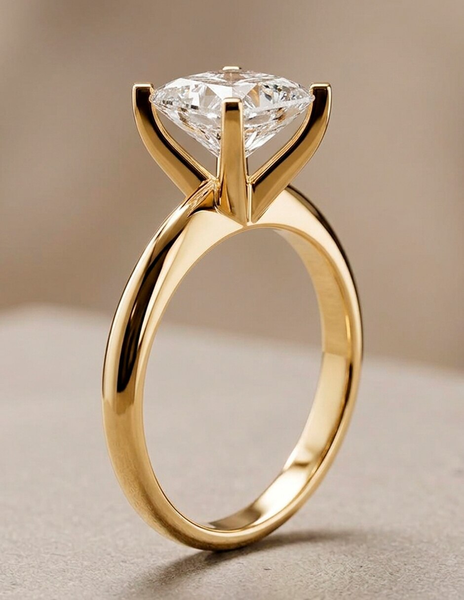 Anillo de compromiso de oro 9 k Amore Mio