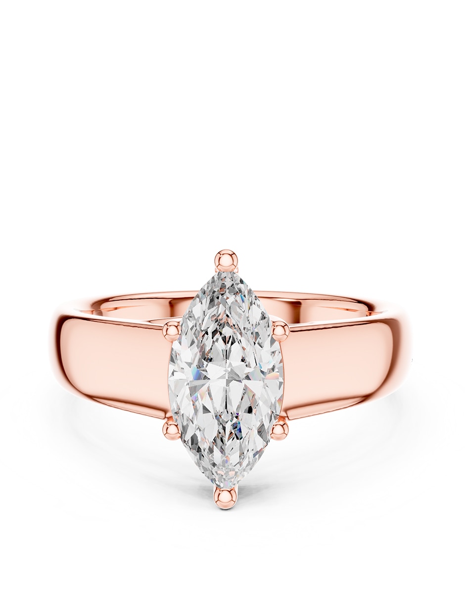 Anillo de compromiso de oro 9 k 1