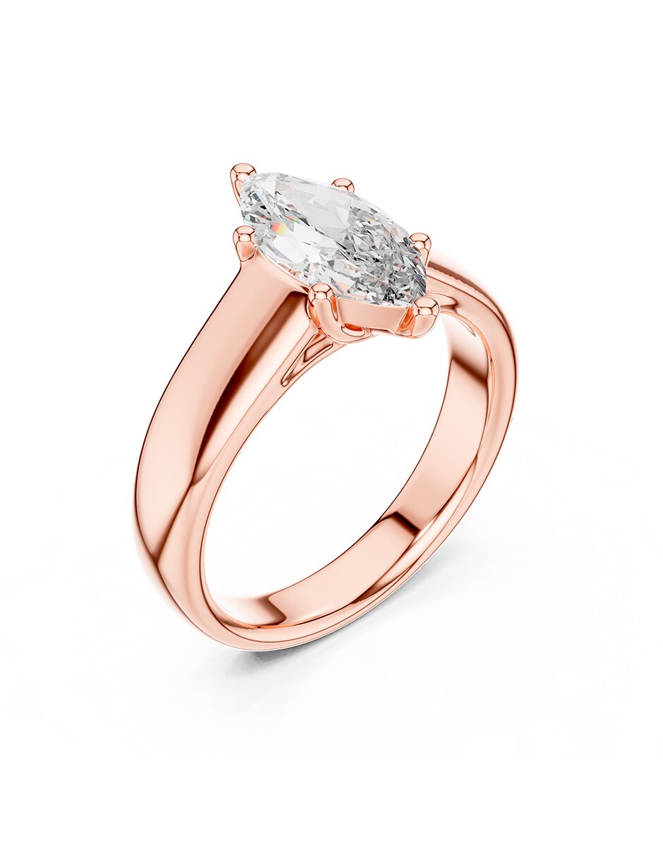 Anillo de compromiso de oro 9 k 2