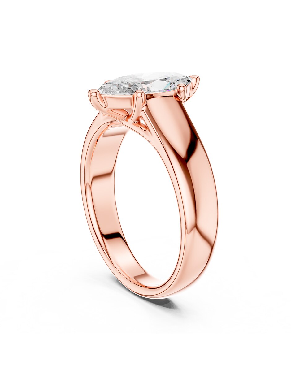 Anillo de compromiso de oro 9 k 3