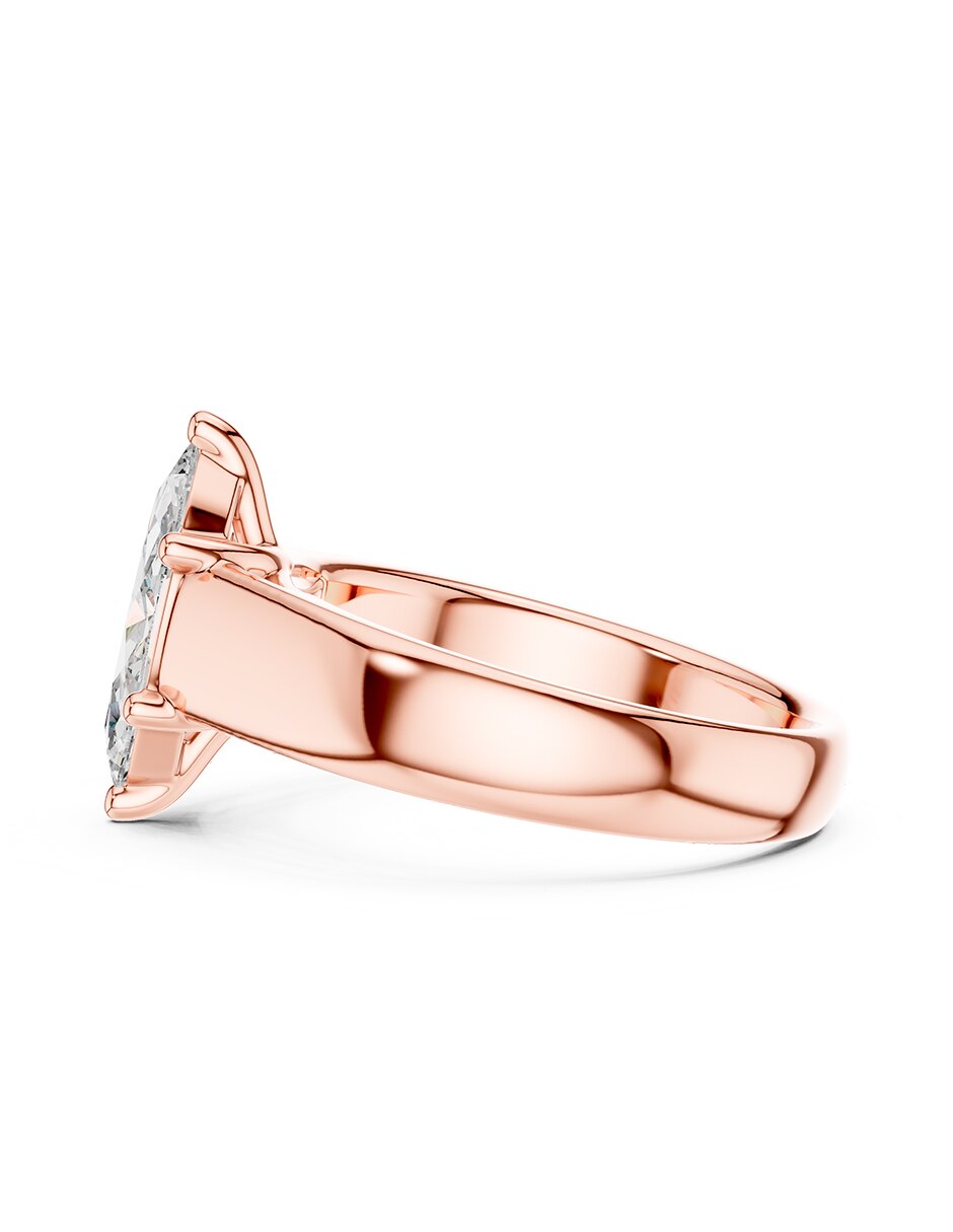 Anillo de compromiso de oro 9 k 5