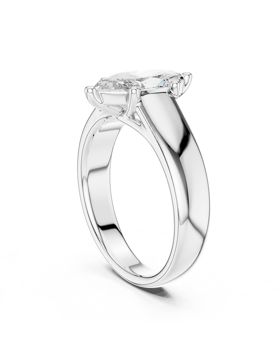 Anillo de compromiso de oro 18 k 3