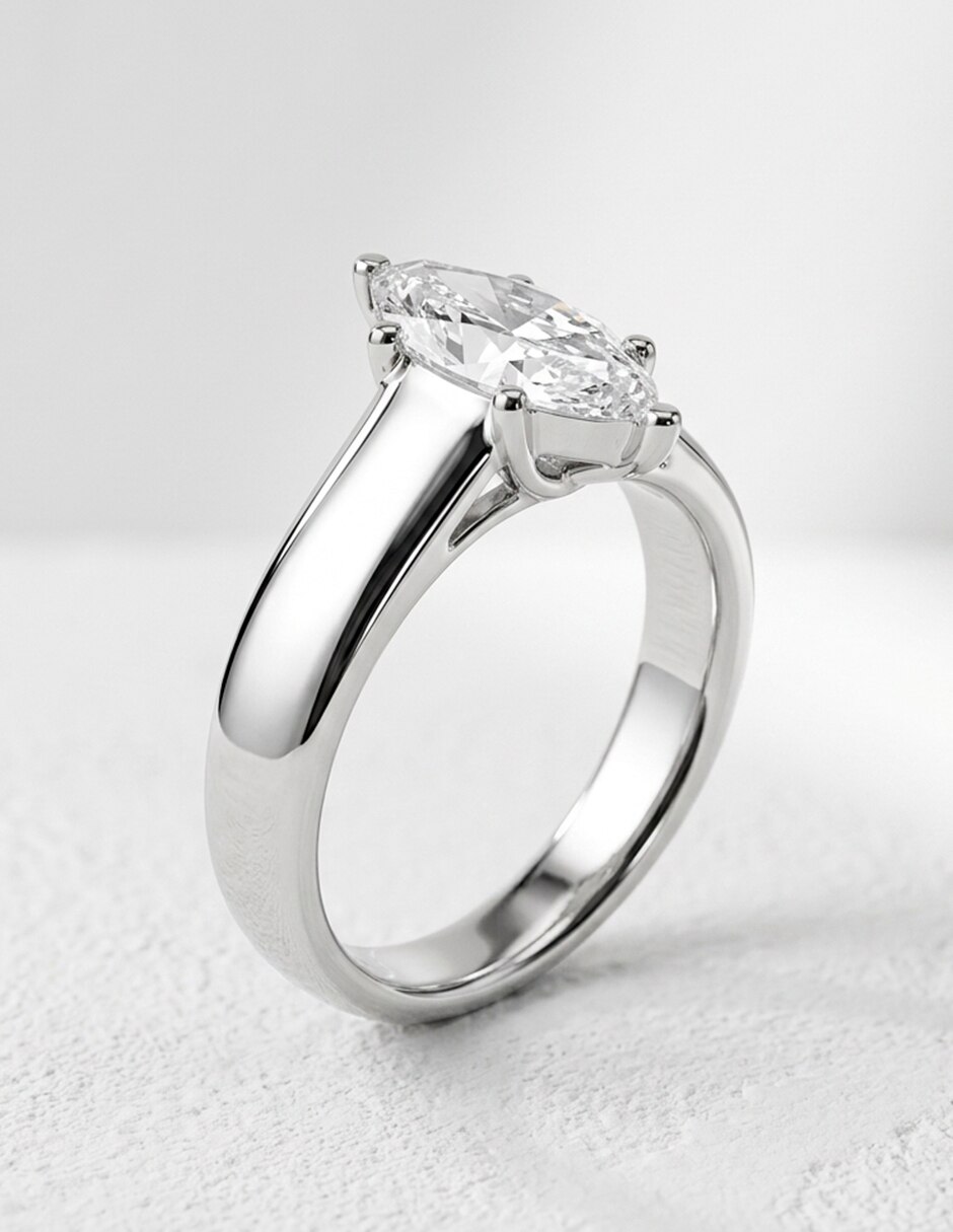 Anillo de compromiso de oro 9 k 9