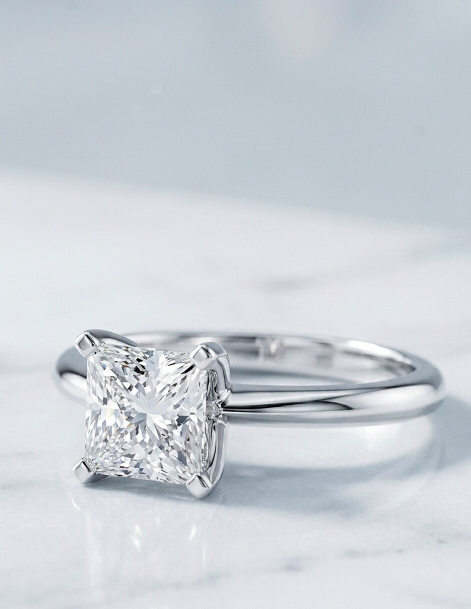 Anillo de compromiso de Oro 18 k Amore Mio! Diamante de laboratorio 10