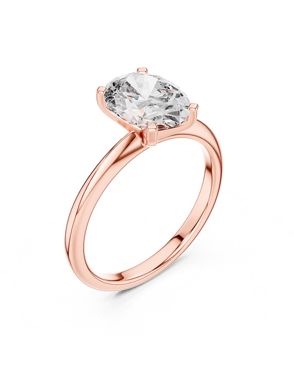 Anillo de compromiso de oro 14 k 2