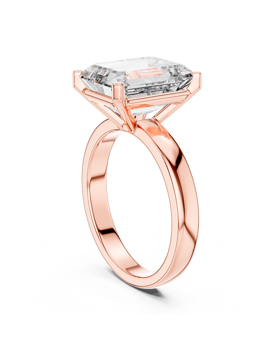Anillo de compromiso de oro 14 k 3
