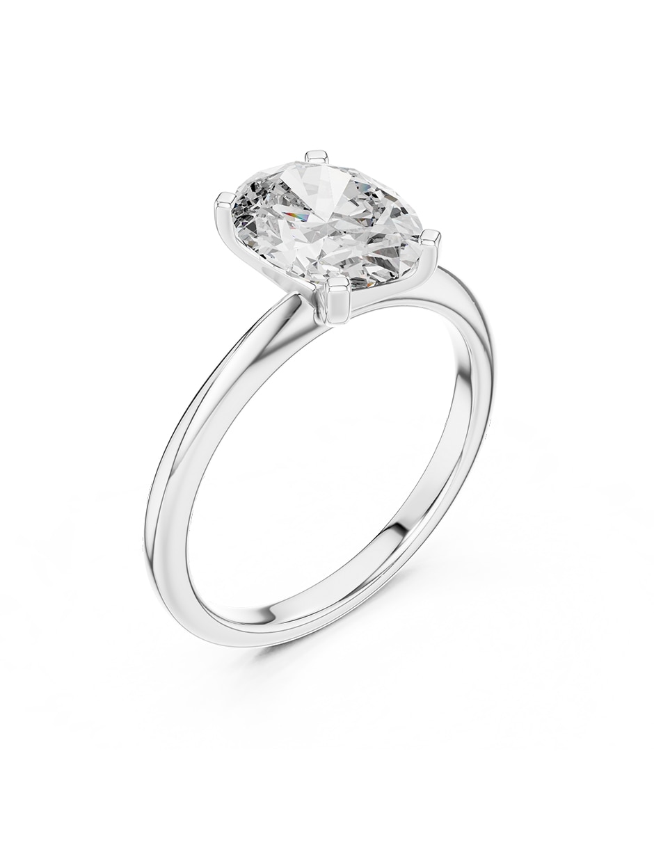 Anillo de compromiso de oro 14 k 2