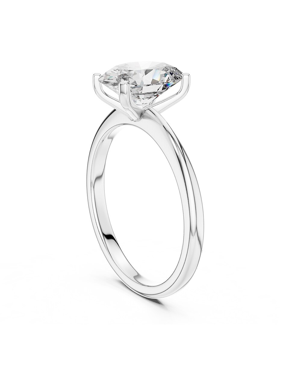 Anillo de compromiso de oro 14 k 3
