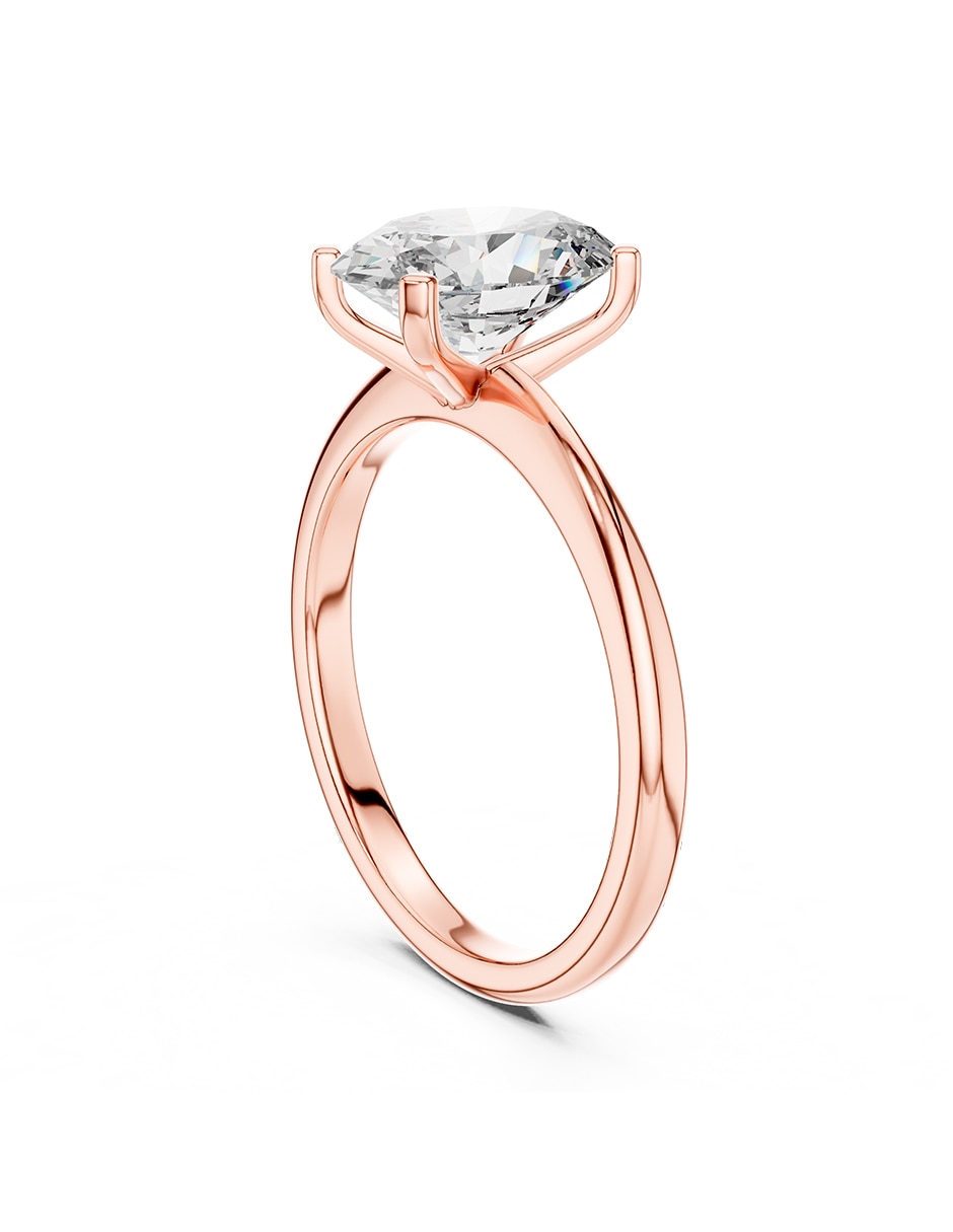 Anillo de compromiso de oro 18 k 3