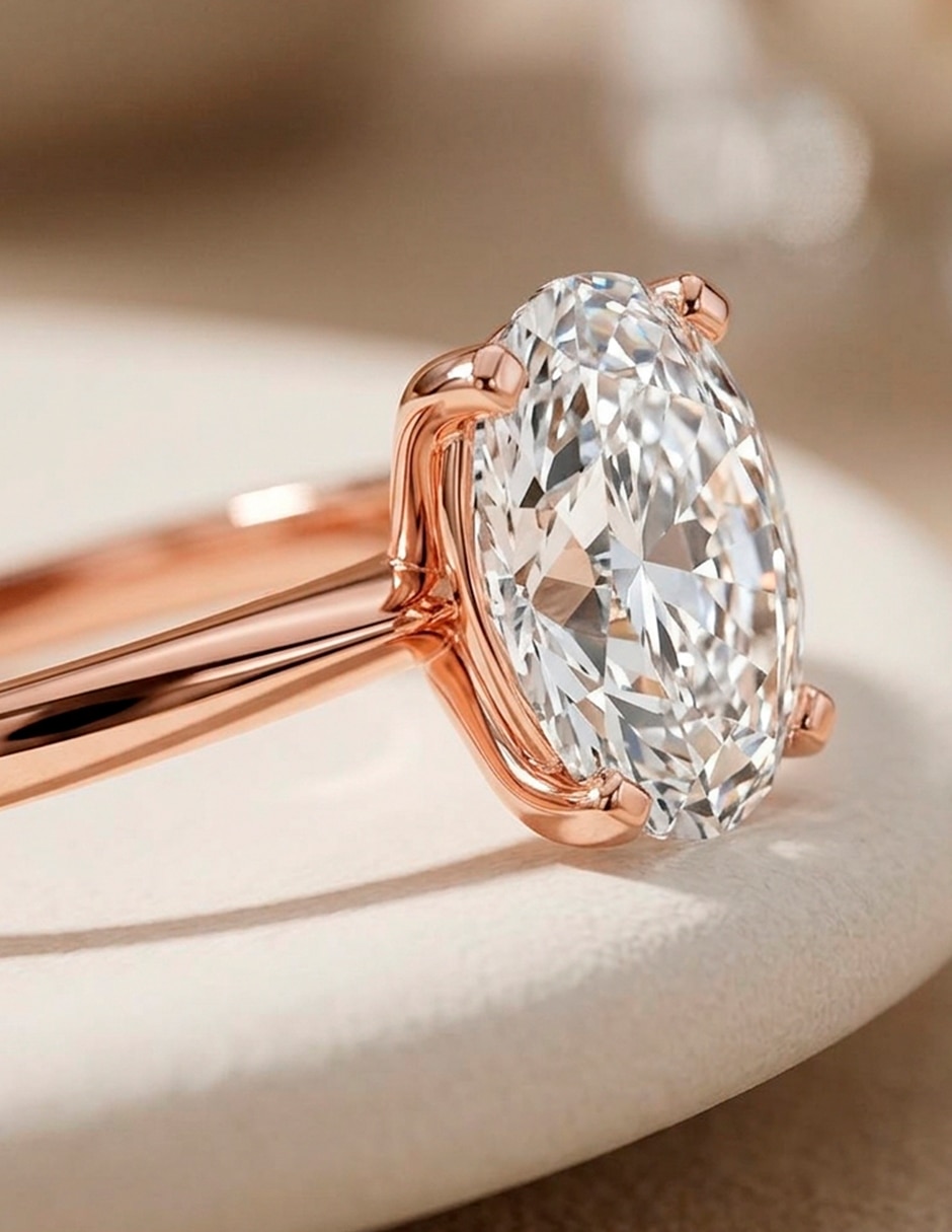 Anillo de compromiso de oro 18 k 7