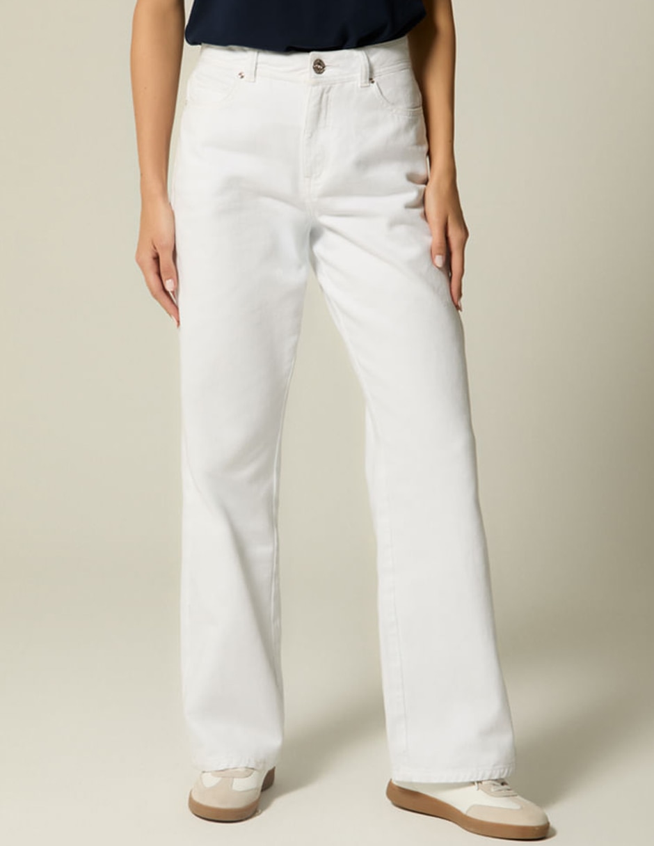 Jeans bota Studio F corte cintura para mujer
