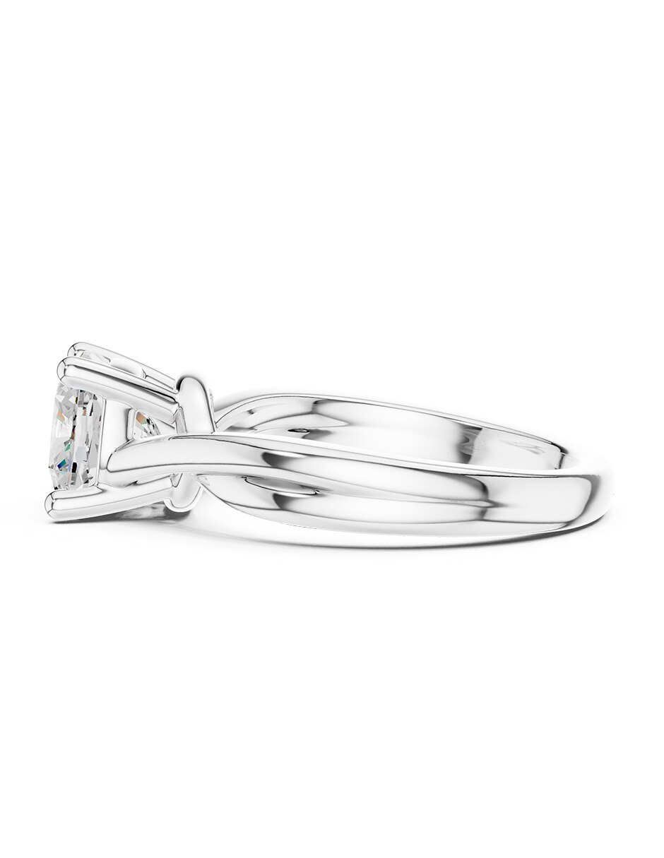 Anillo de compromiso de Oro 9 K Zirconia cúbica 4