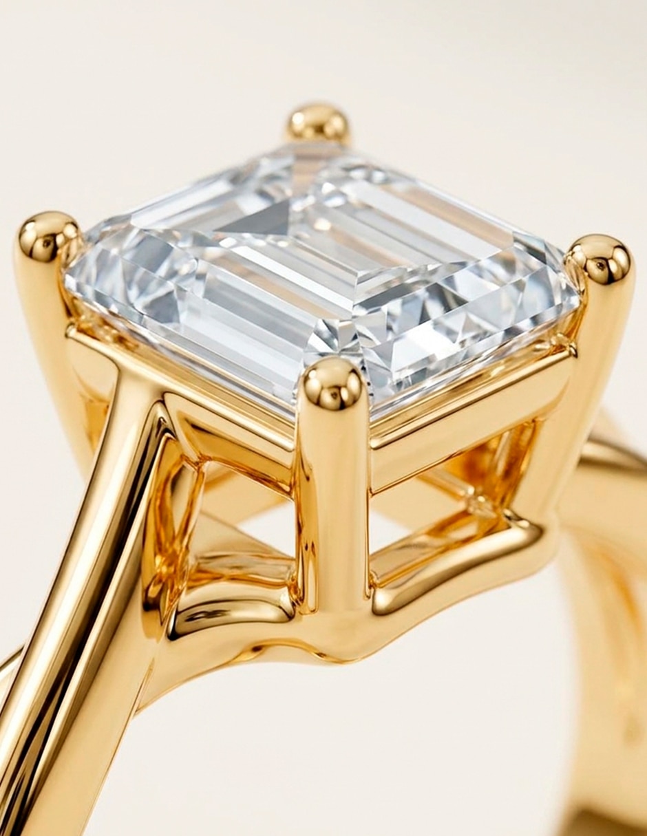 Anillo de compromiso de Oro 14 K Amore Mio Zirconia cúbica