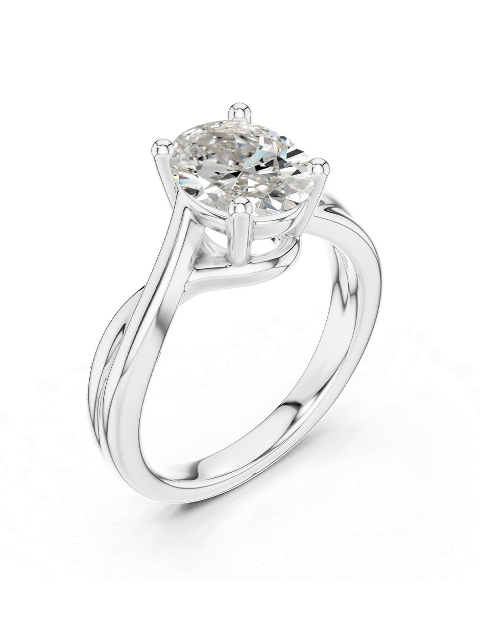 Anillo de compromiso de oro 9 k 2