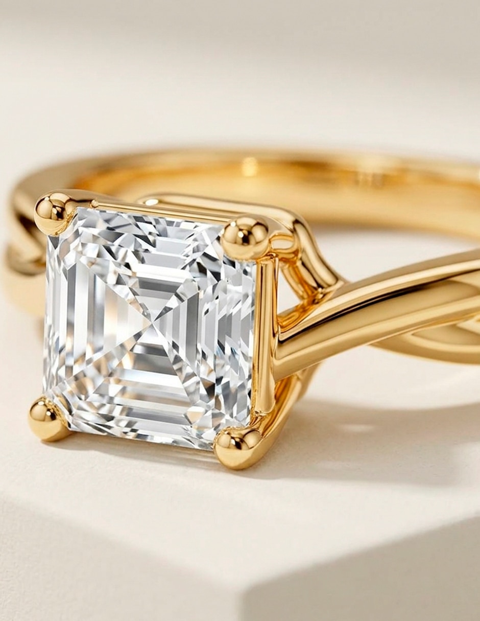 Anillo de compromiso de oro 18 k Amore Mio