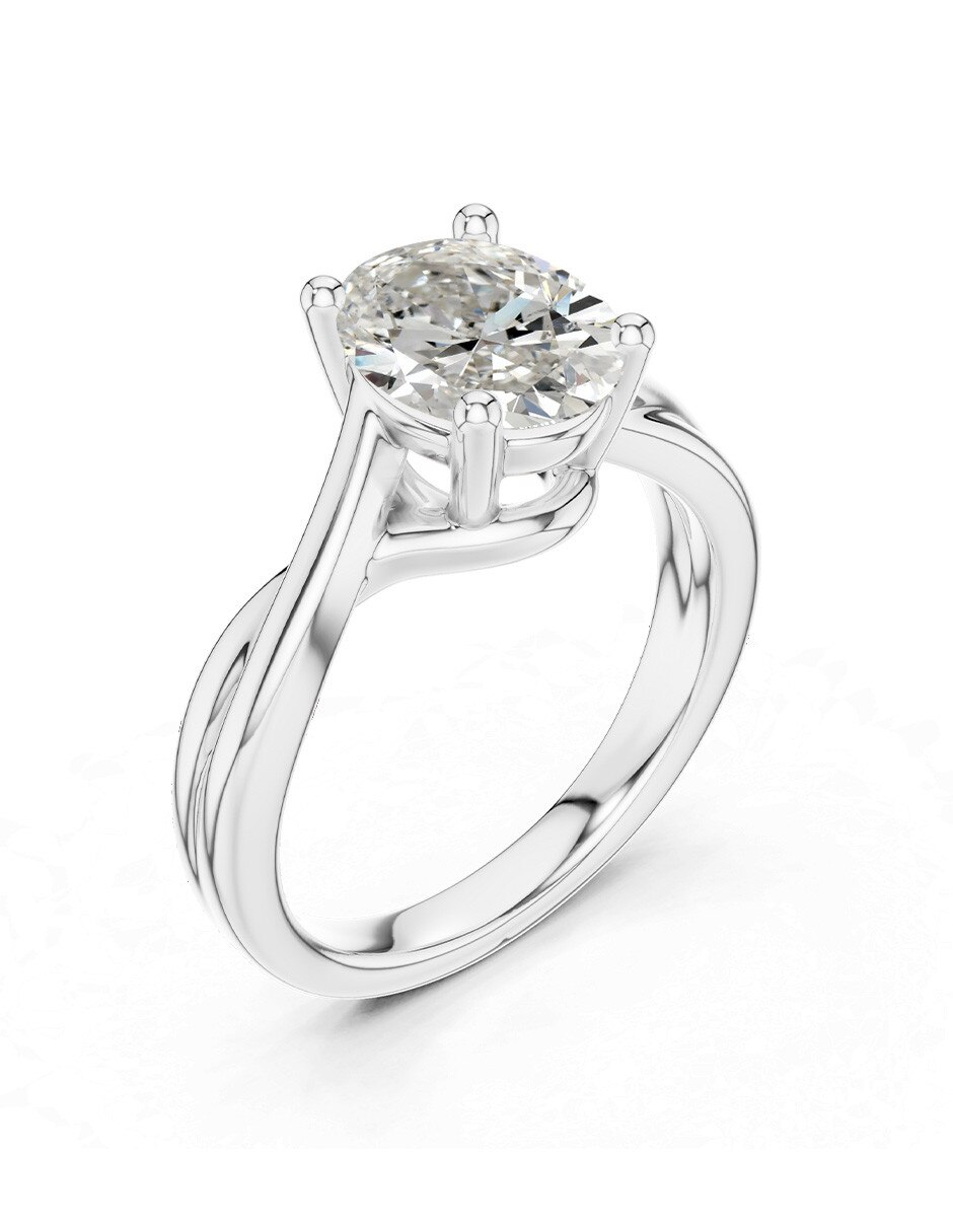 Anillo de compromiso de oro 14 k 2