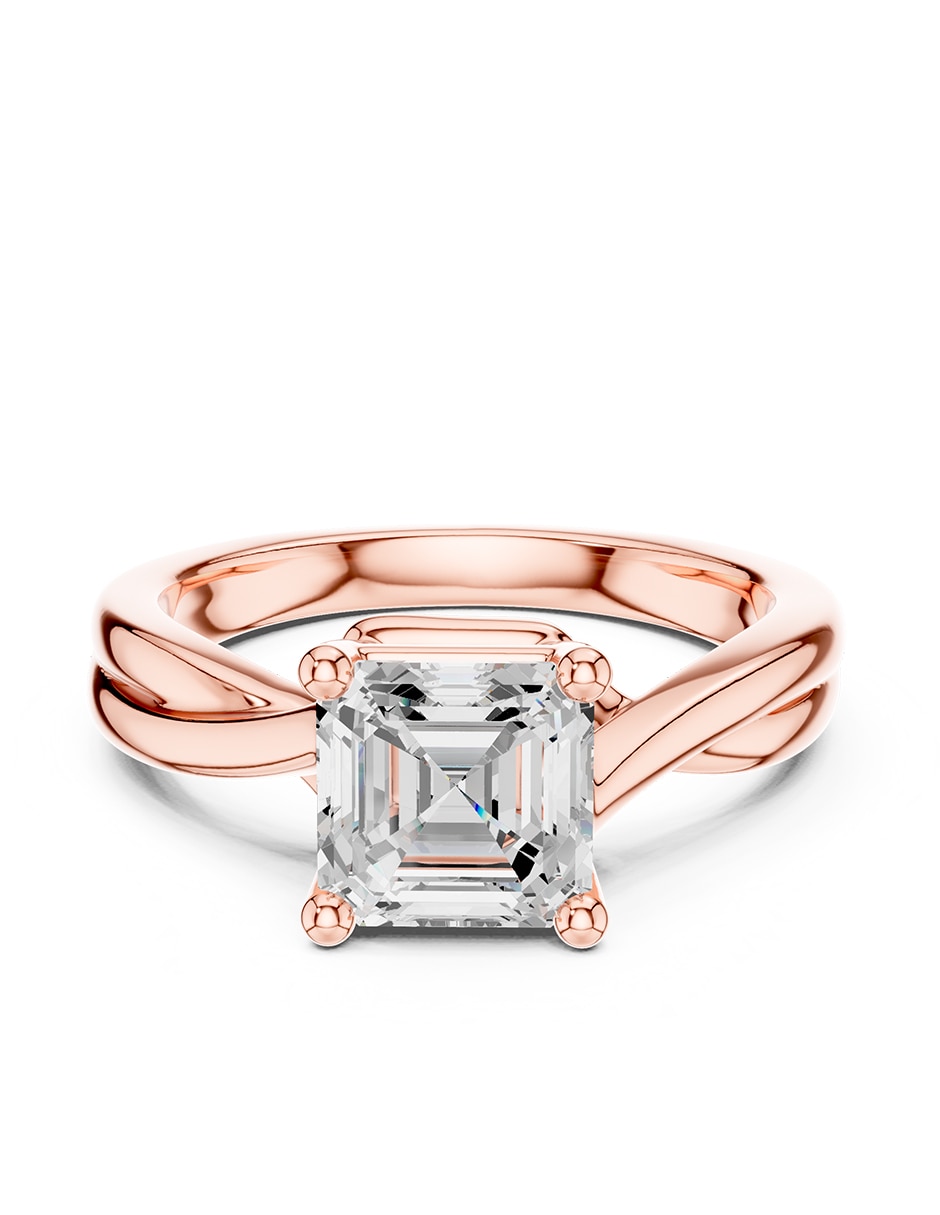 Anillo de compromiso de oro 9 k 1