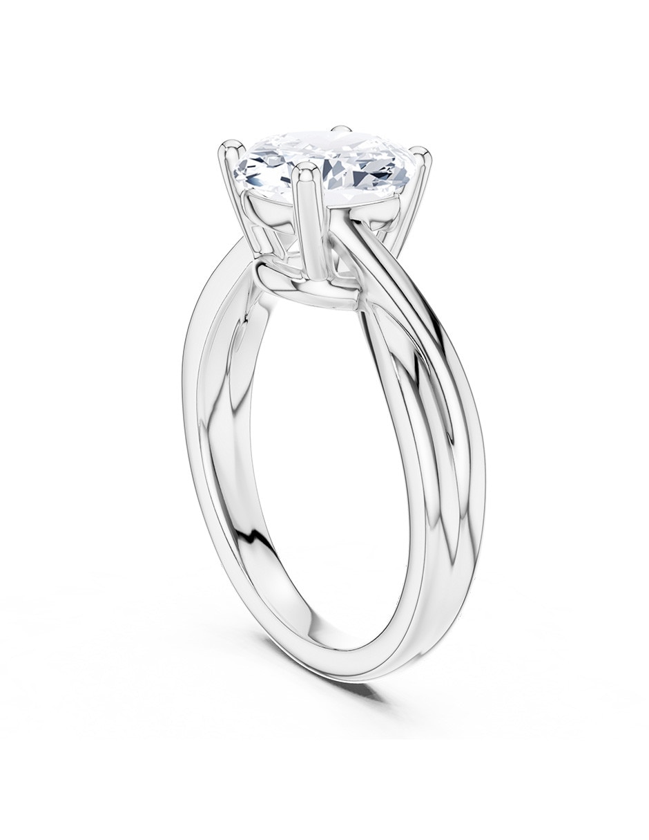 Anillo de compromiso de oro 14 k 3