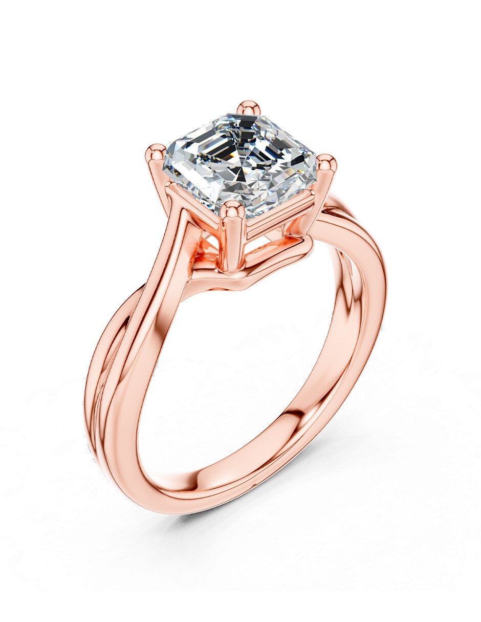 Anillo de compromiso de oro 9 k 2