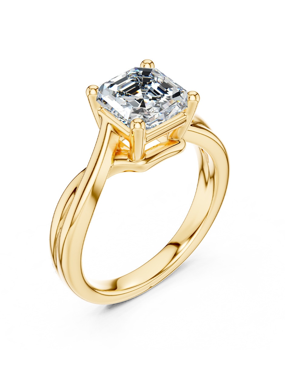Anillo de compromiso de oro 18 k Amore Mio