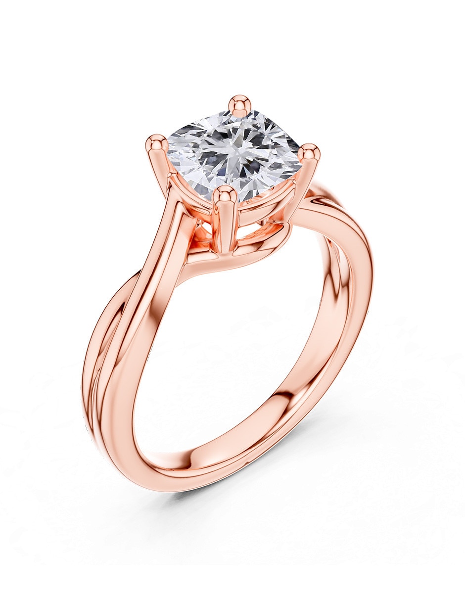 Anillo de compromiso de oro 9 k 2