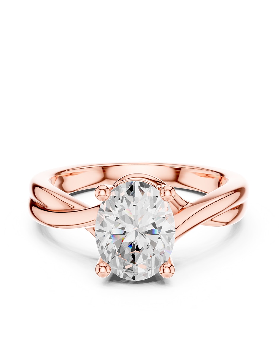 Anillo de compromiso de oro 9 k 1